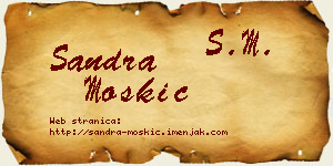 Sandra Moskić vizit kartica